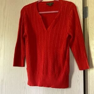 Red women’s size large sweater